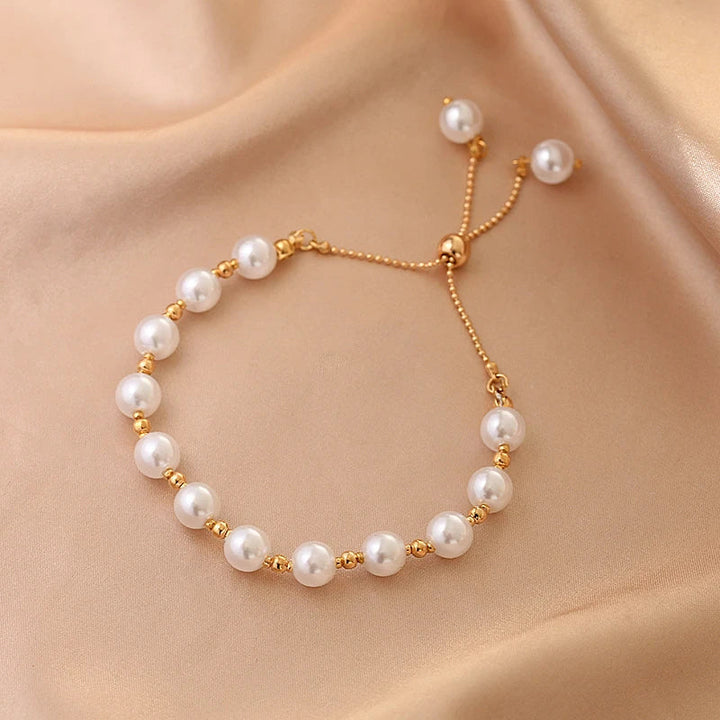 Adjustable Pearl Bracelet | Elegant & Versatile Jewellery-Nora Luxe
