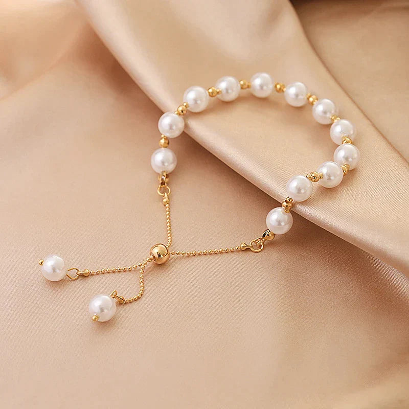 Adjustable Pearl Bracelet | Elegant & Versatile Jewellery-Nora Luxe