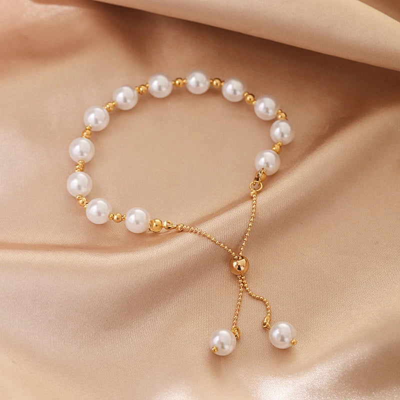Adjustable Pearl Bracelet | Elegant & Versatile Jewellery-Nora Luxe