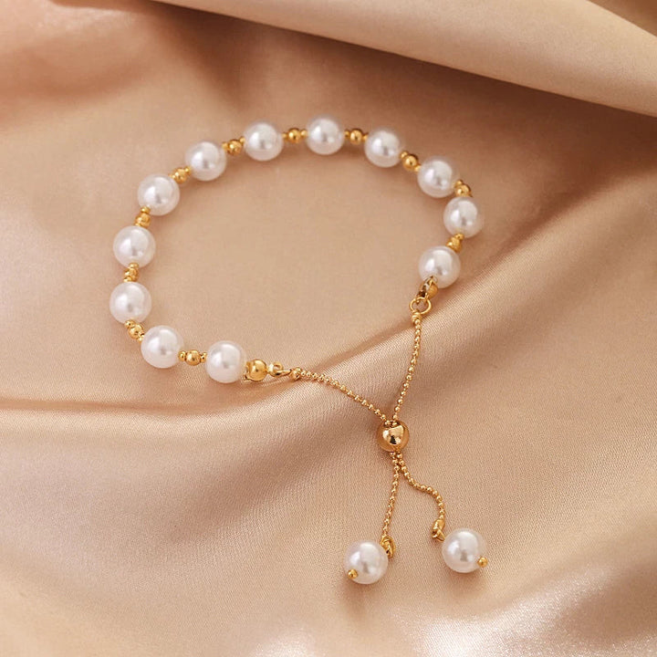 Adjustable Pearl Bracelet | Elegant & Versatile Jewellery-Nora Luxe