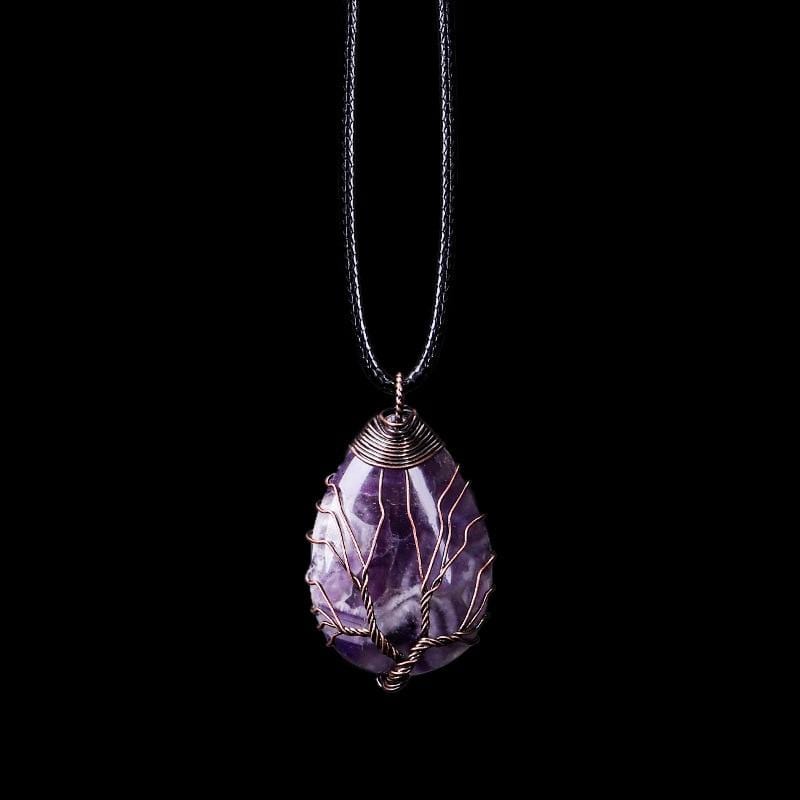 Amethyst Drop Necklace - Seraphina-Nora Luxe