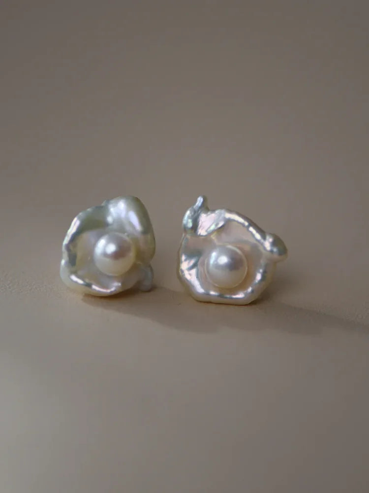 Baroque Pearl Earrings - Noa-Nora Luxe