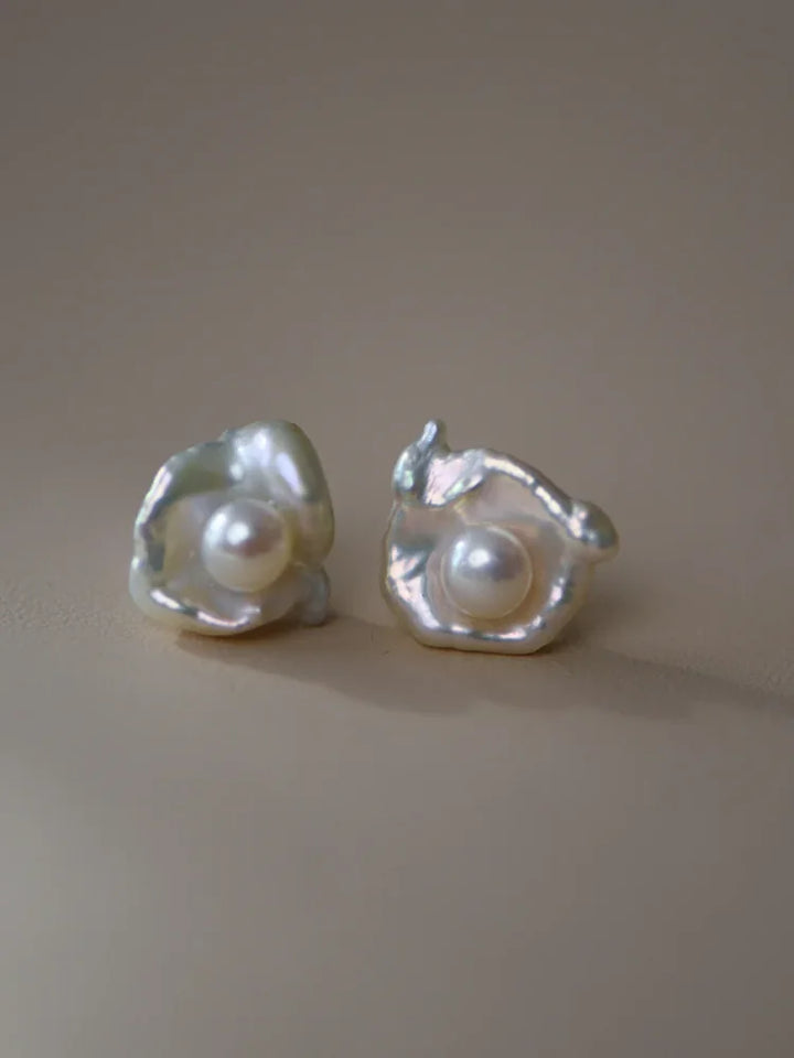 Baroque Pearl Earrings - Noa-Nora Luxe