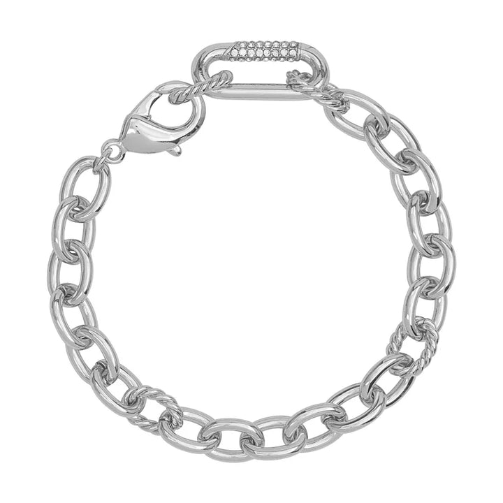 Classic Link Bracelet - Elisander-Silver-Nora Luxe