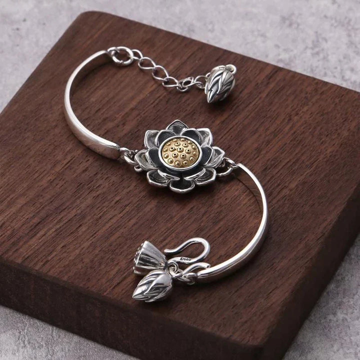 Creative Lotus Bracelet | Elegant Women's Jewellery-Nora Luxe