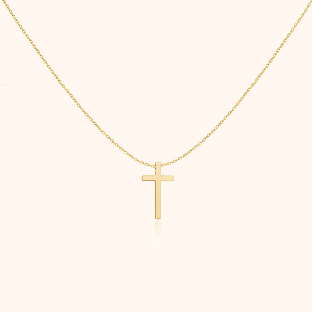 Cross Pendant Chain - Isabella-Gold-Nora Luxe