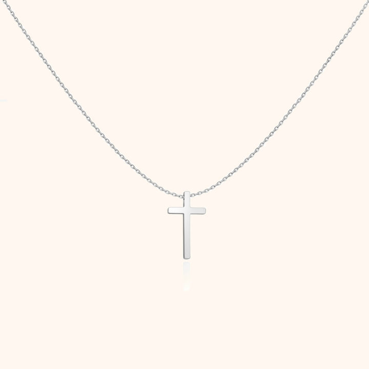 Cross Pendant Chain - Isabella-Silver-Nora Luxe