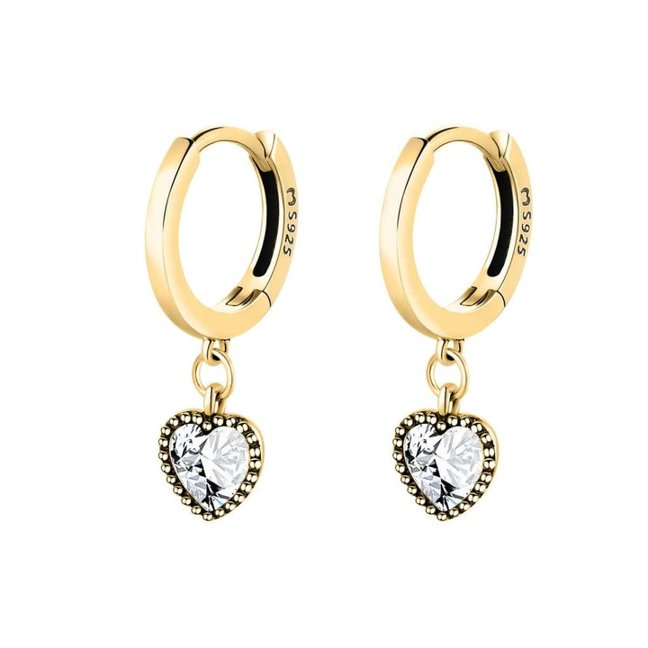 Crystal Heart Earrings - Celina-Gold-Nora Luxe