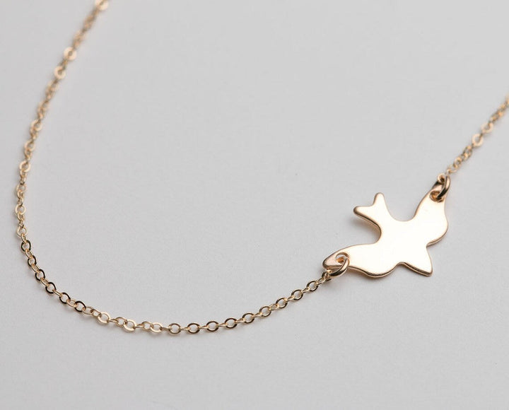 Delicate Bird Necklace-Nora Luxe