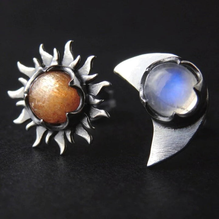 Earrings Sun and Moon - Sunny-Nora Luxe