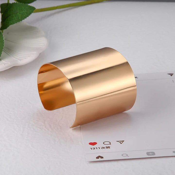 Edgy Punk Cuff Bracelet | Rebel Bangle Stainless Steel-Xenia-Nora Luxe