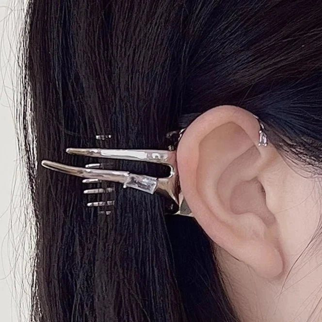 Elf Wing Silver Earring - Elysia-Nora Luxe