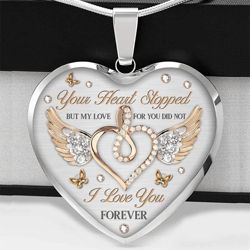 Engraved Heart Necklace – Sofie "Forever"-The Livary