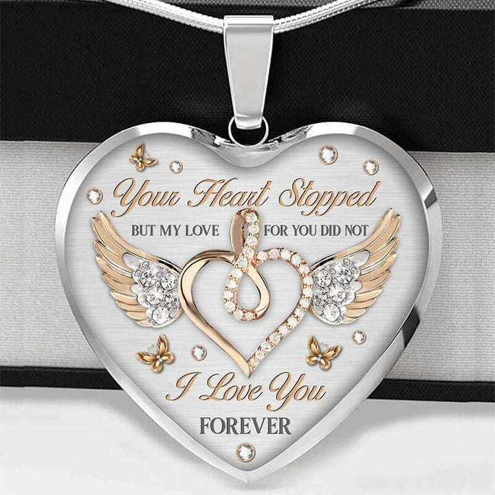 Engraved Heart Necklace – Sofie "Forever"-The Livary