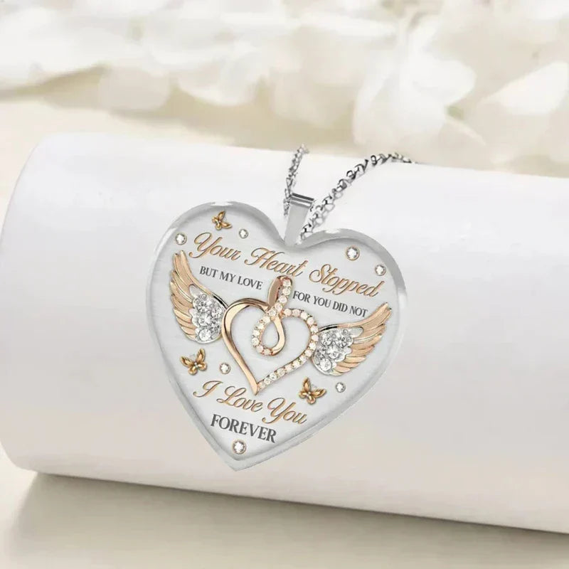 Engraved Heart Necklace – Sofie "Forever"-The Livary