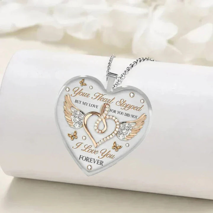 Engraved Heart Necklace – Sofie "Forever"-The Livary