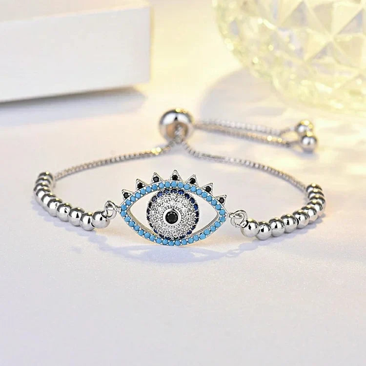 Evil Eye Bracelet - Mira-A rose gold-Nora Luxe