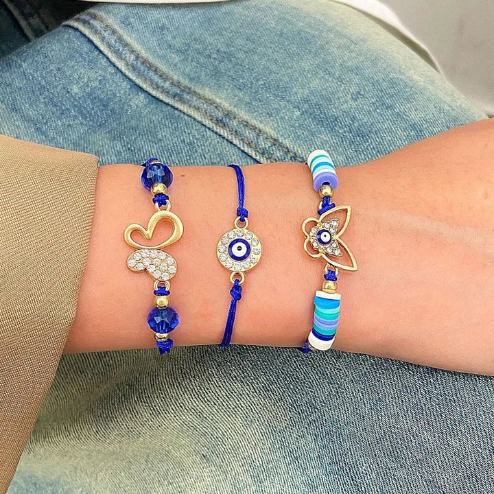 Evil Eye Partner Bracelets - Elif-Butterfly-Nora Luxe