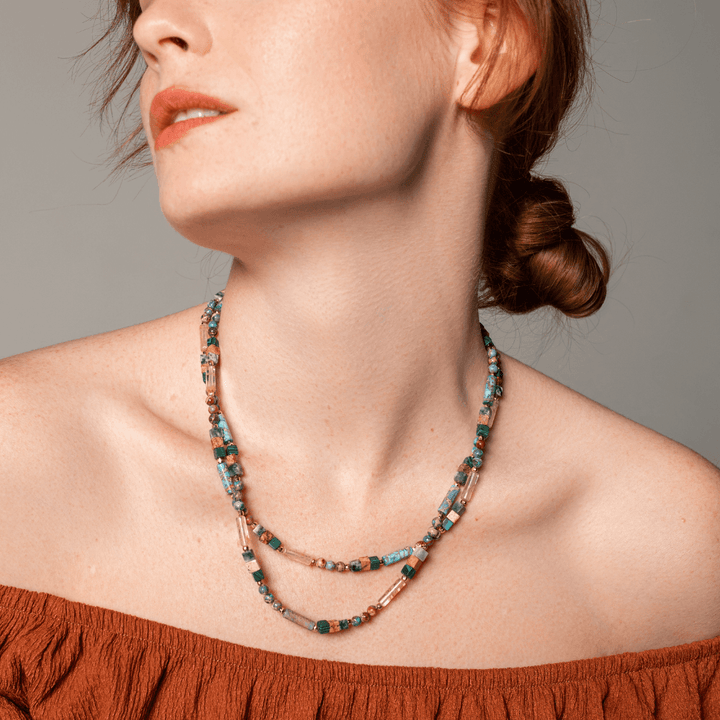Gemstone Choker Necklace - Isabella-Nora Luxe