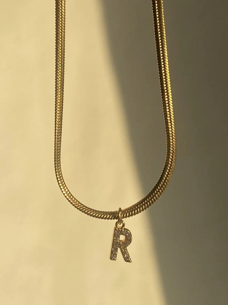 Golden Initials Necklace - Ella-A-Nora Luxe