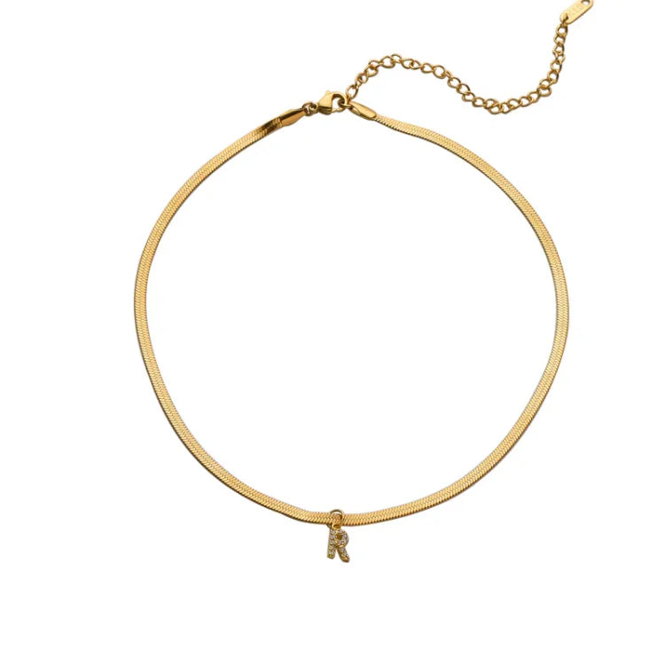 Golden Initials Necklace - Ella-A-Nora Luxe