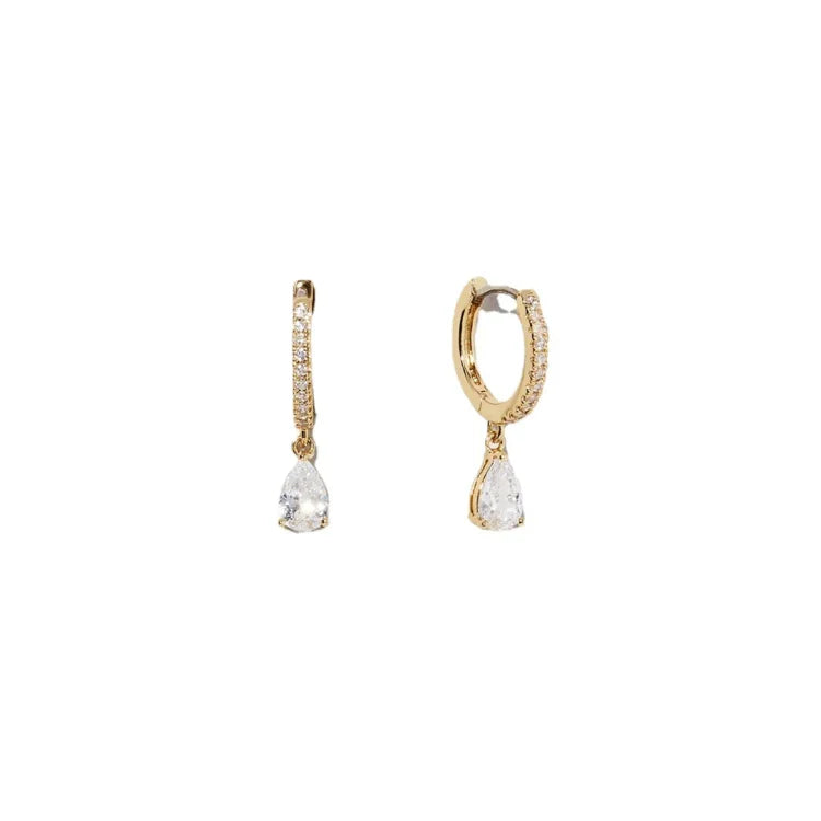 Handmade 14K Gold-Plated Zirconia Earrings - Valerie-Nora Luxe