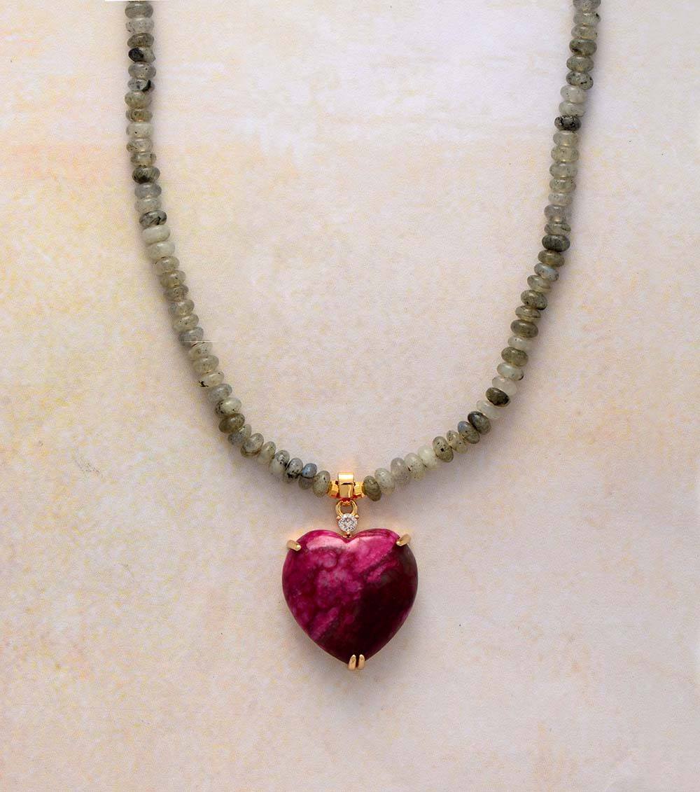 Healing Heart Bead Necklace - Nova-Nora Luxe