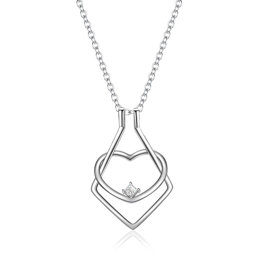 Heart Ring Holder Necklace - Amelina-Nora Luxe