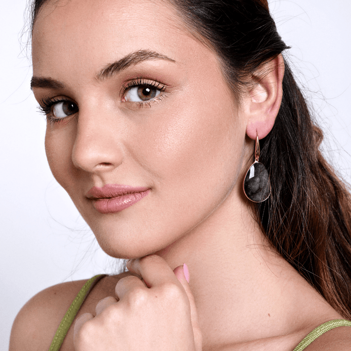 Labradorite Dreamy Earrings - Lunaris-Nora Luxe