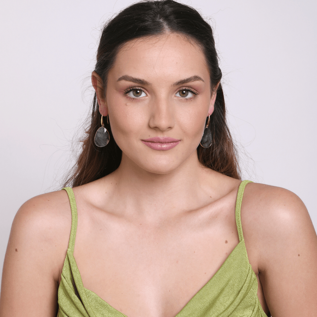 Labradorite Dreamy Earrings - Lunaris-Nora Luxe
