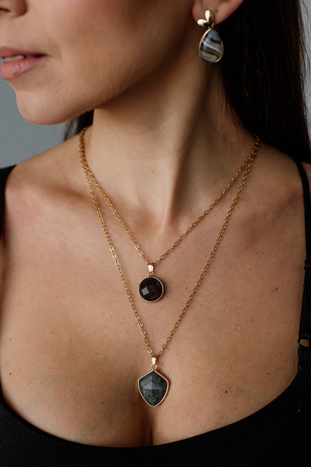 Labradorite Protection Chain - Valoria-Nora Luxe