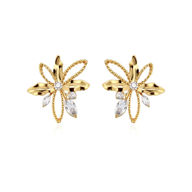 Lilypad Earrings - Floriana-Nora Luxe