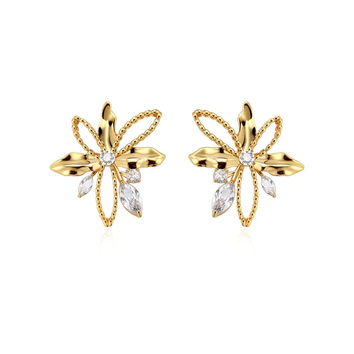 Lilypad Earrings - Floriana-Nora Luxe