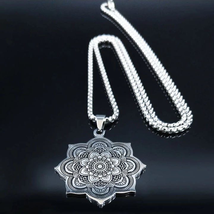 Lotus Blossom Purity Necklace | Sterling Silver Pendant-Nora Luxe