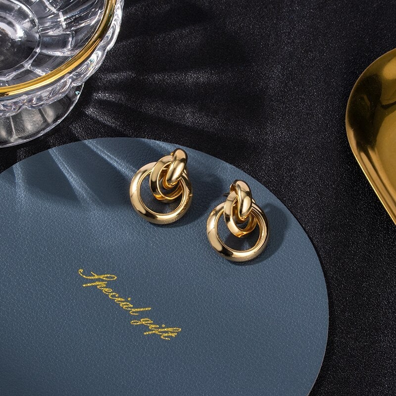 Luxury Gold Earrings - Celestyn-Nora Luxe