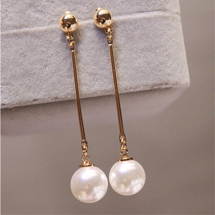 Luxury Hanging Earrings with Pearls - Céline-Nora Luxe