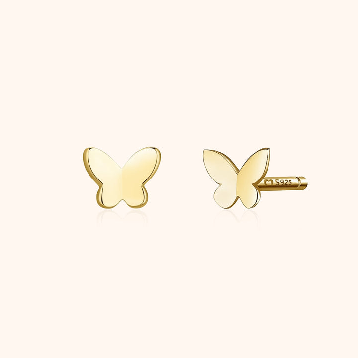 Mini Butterfly Earrings - Elena-Gold-Nora Luxe