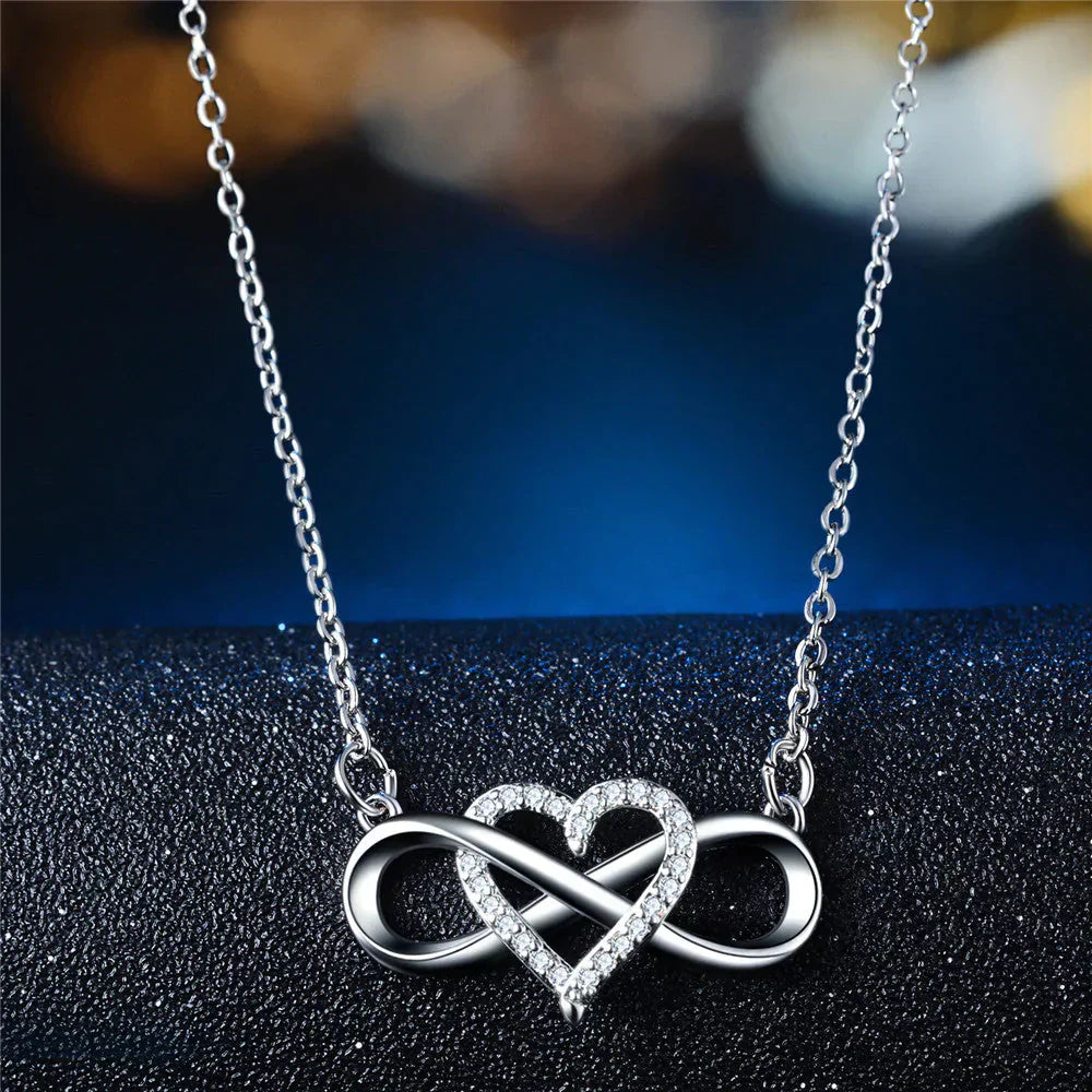Necklace of Eternal Connection - SoulBond-Silver-Nora Luxe