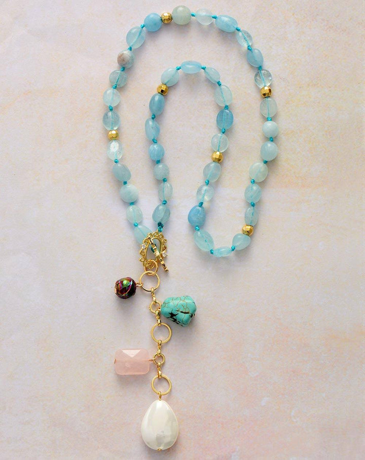Ocean Drop Mala Necklace - Maris-Nora Luxe