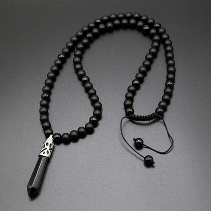 Onyx Mala Necklace - Selene-Nora Luxe