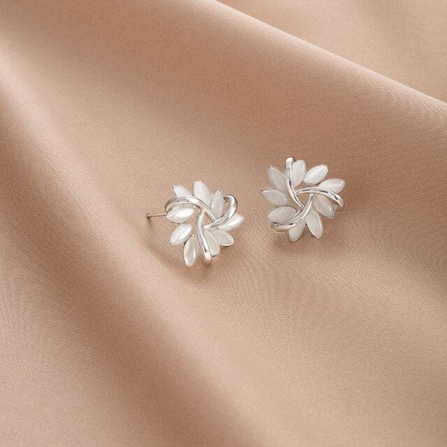 Opal Petal Earrings - Florina-Silver-Nora Luxe