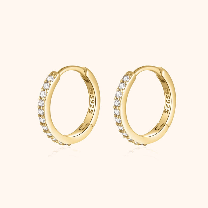 Radiant Zirconia Earrings - Iriana-Gold-Nora Luxe
