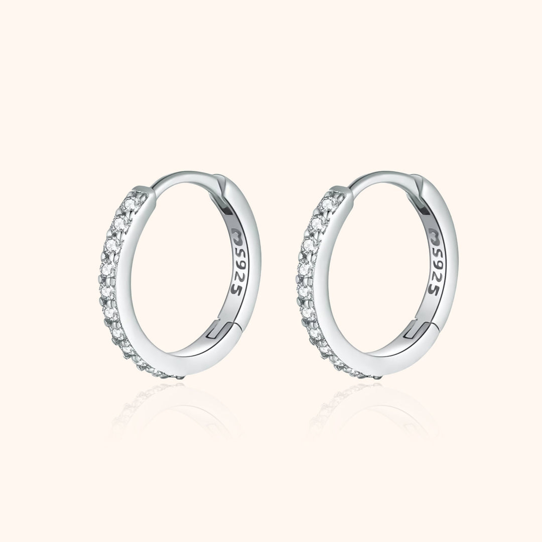 Radiant Zirconia Earrings - Iriana-Silver-Nora Luxe