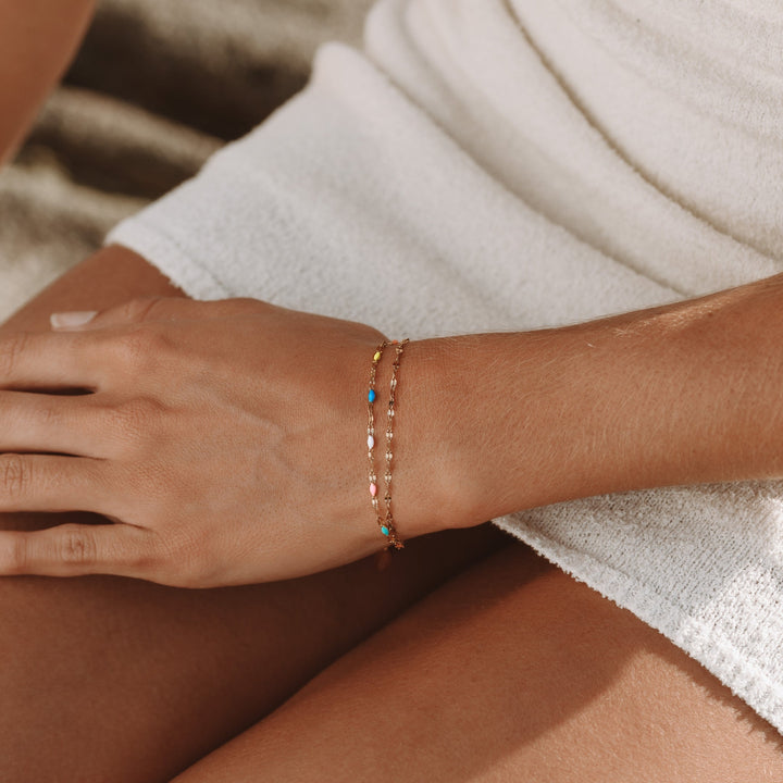 Rainbow Dainty Bracelet - Elise-Nora Luxe