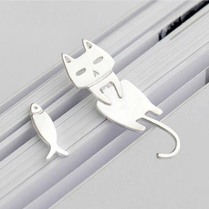 Silver Climbing Cat Earrings - Luna-Nora Luxe
