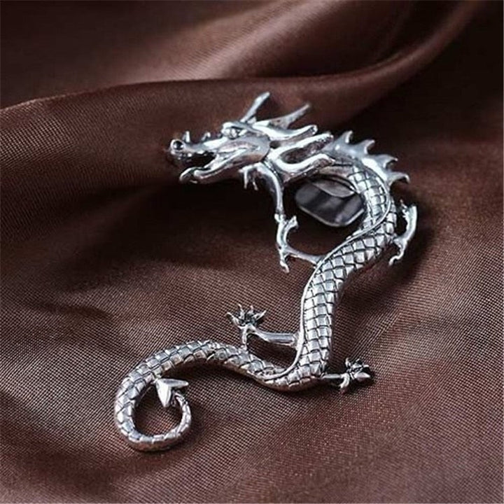 Silver Dragon Earrings - Nysa-Nora Luxe