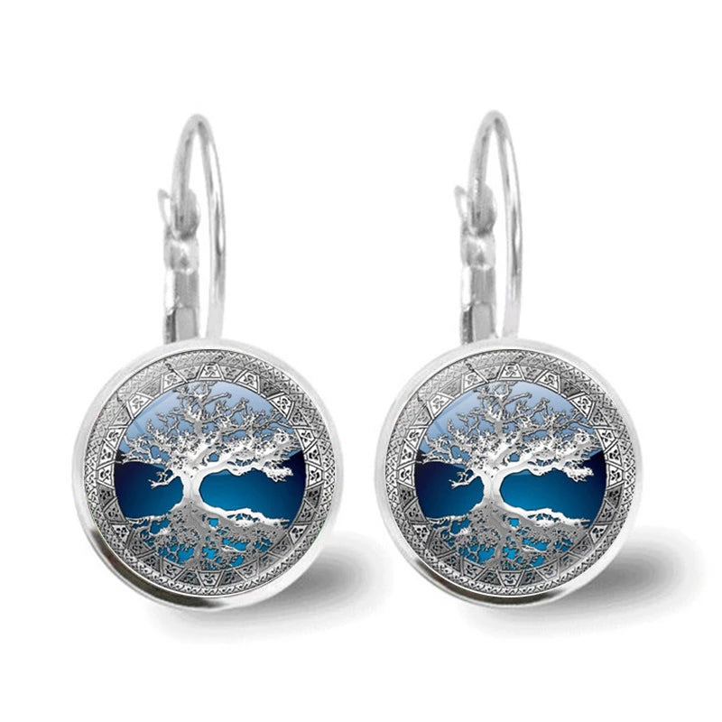 Silver Tree of Life Earrings - Mira-Nora Luxe