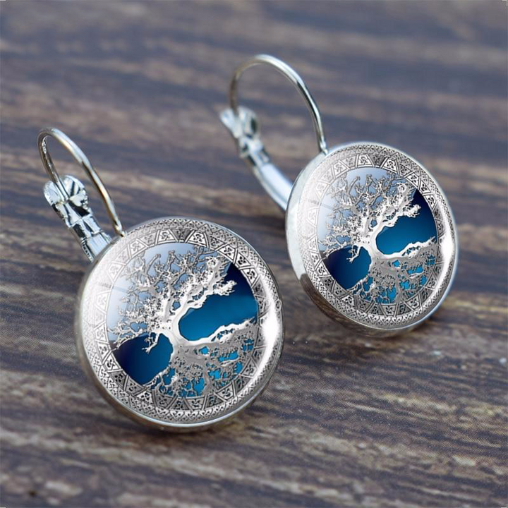 Silver Tree of Life Earrings - Mira-Nora Luxe