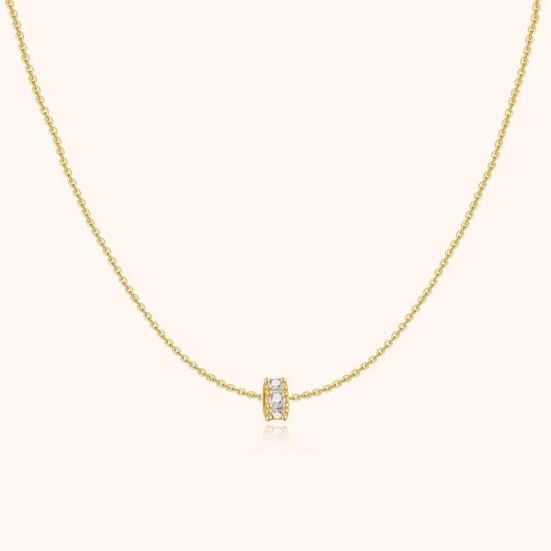 Sparkling Circle Necklace - Valerie-Gold-Nora Luxe