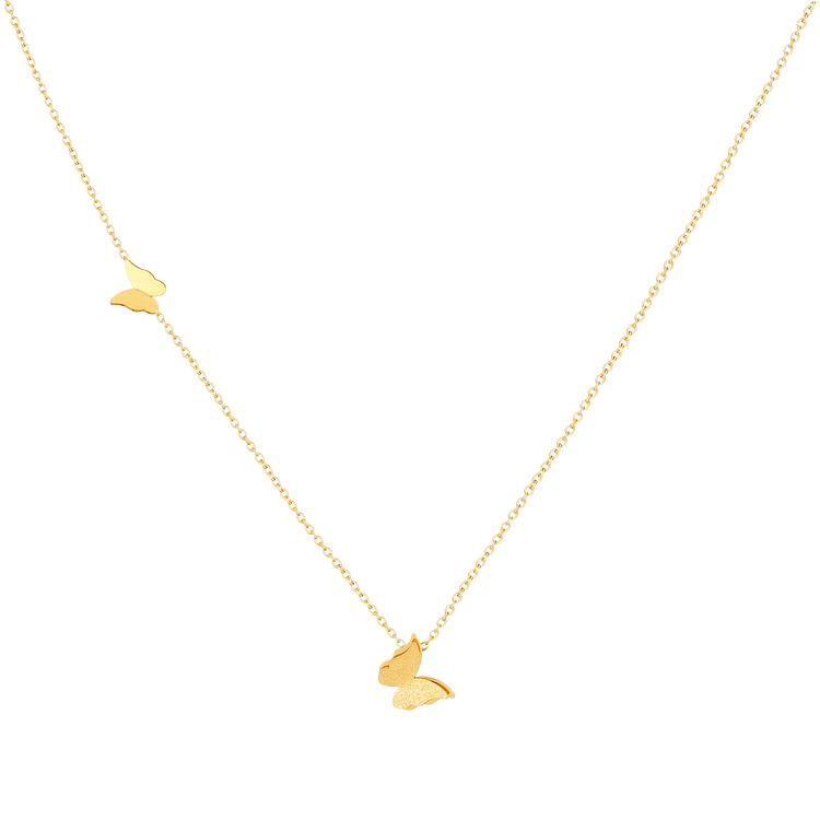 Spring Butterfly Necklace - Alara-Gold-Nora Luxe